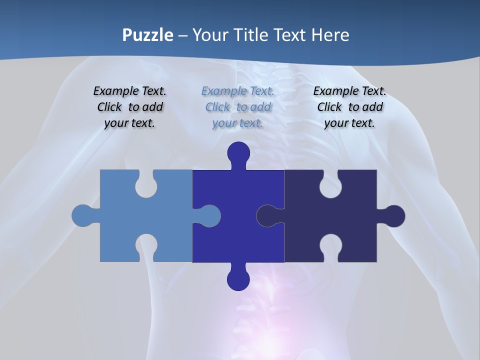 Sports Injury Low Back Pain Skeleton PowerPoint Template