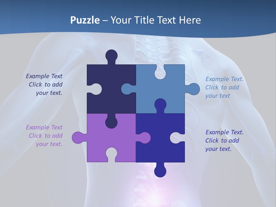 Sports Injury Low Back Pain Skeleton PowerPoint Template