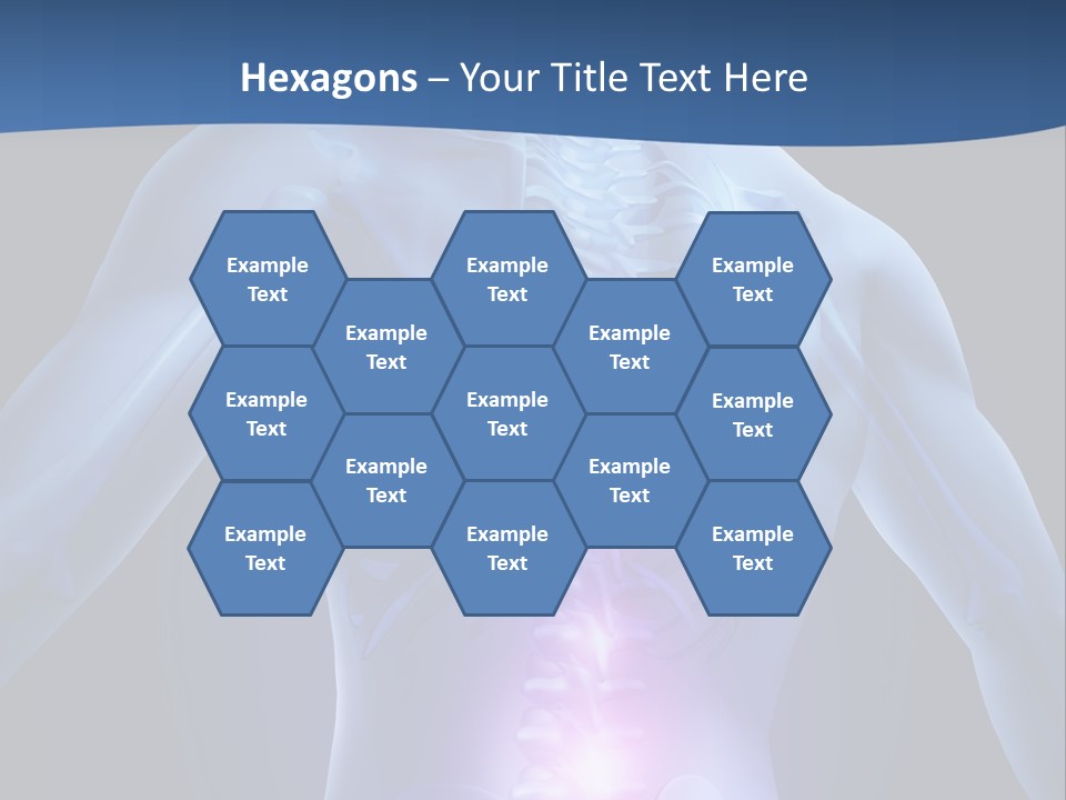 Sports Injury Low Back Pain Skeleton PowerPoint Template