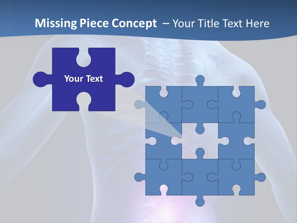 Sports Injury Low Back Pain Skeleton PowerPoint Template