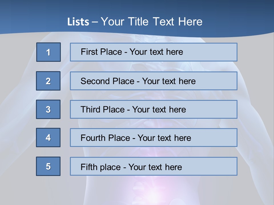 Sports Injury Low Back Pain Skeleton PowerPoint Template