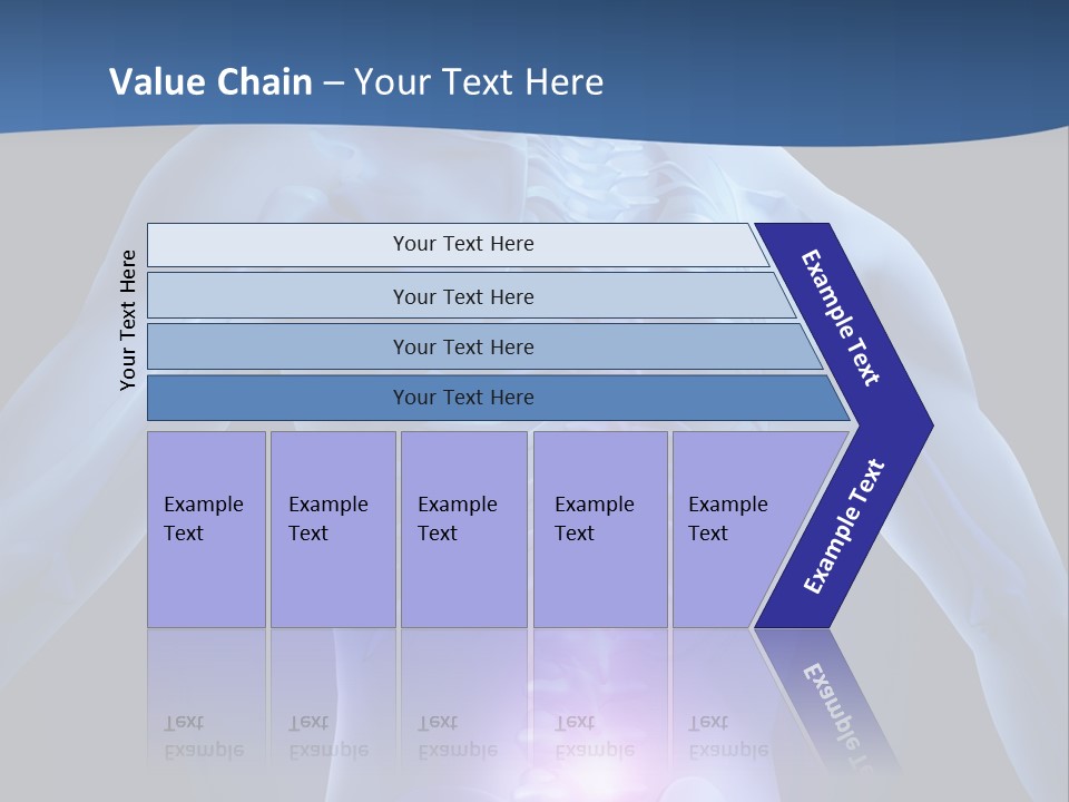 Sports Injury Low Back Pain Skeleton PowerPoint Template