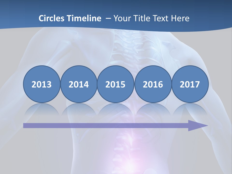 Sports Injury Low Back Pain Skeleton PowerPoint Template