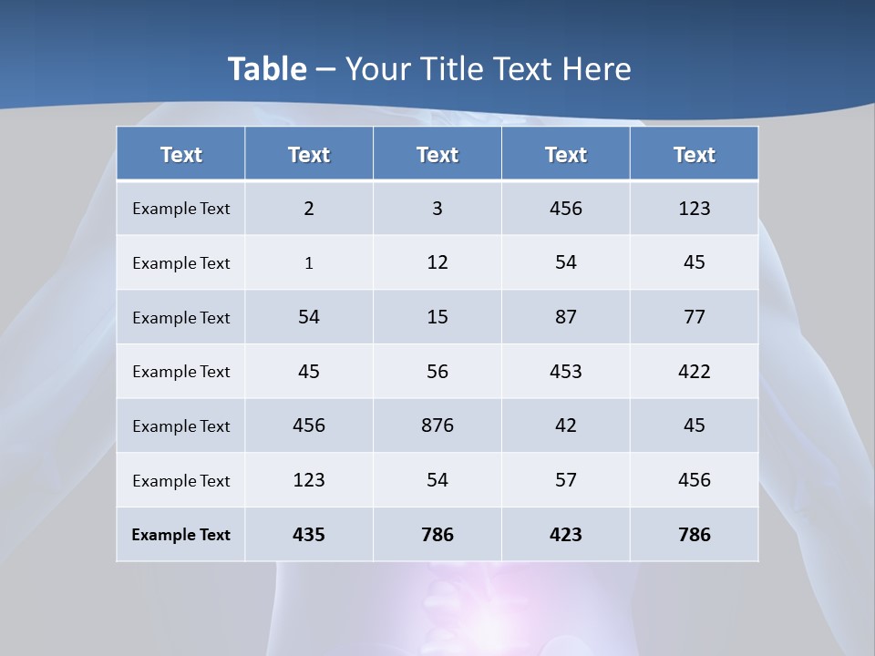 Sports Injury Low Back Pain Skeleton PowerPoint Template