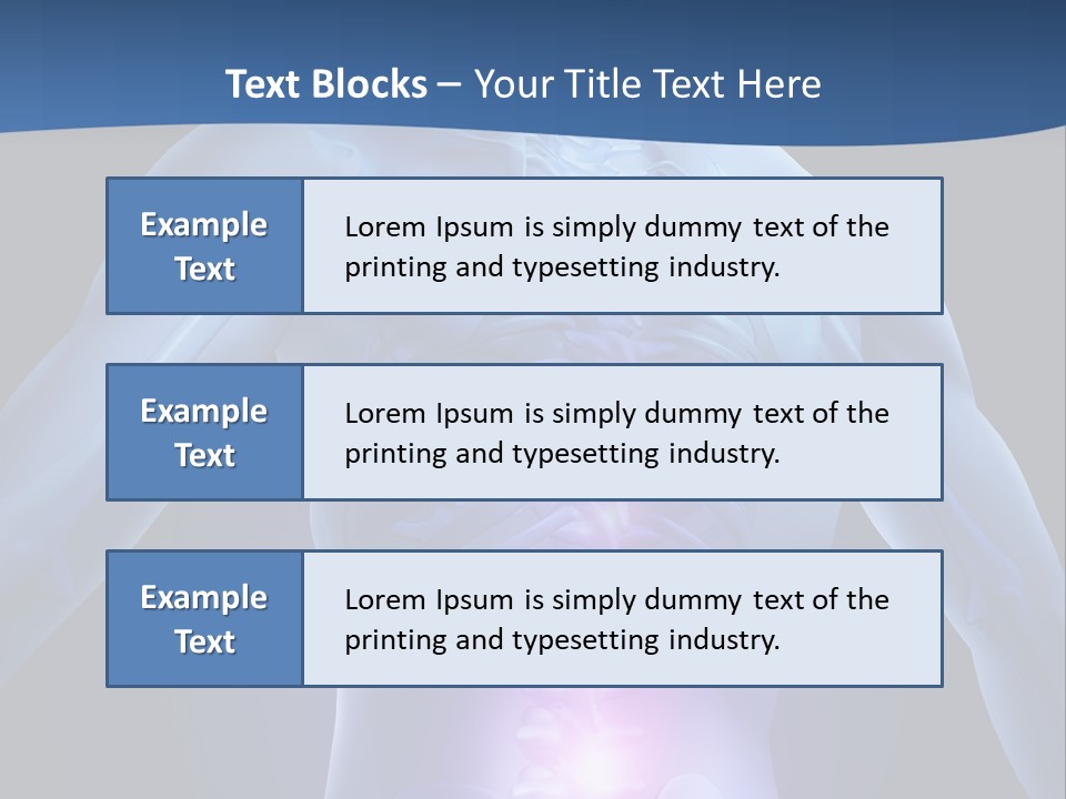 Sports Injury Low Back Pain Skeleton PowerPoint Template
