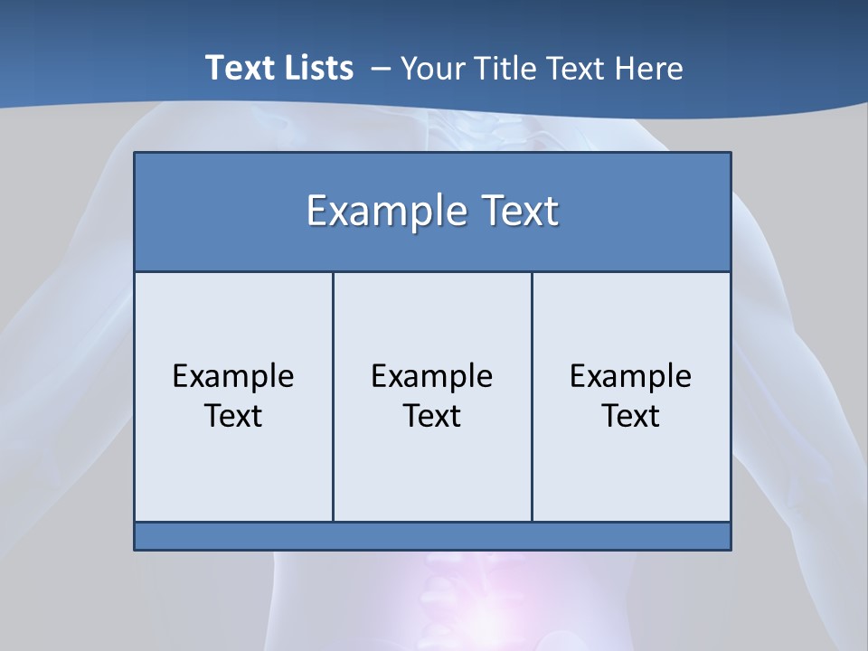 Sports Injury Low Back Pain Skeleton PowerPoint Template