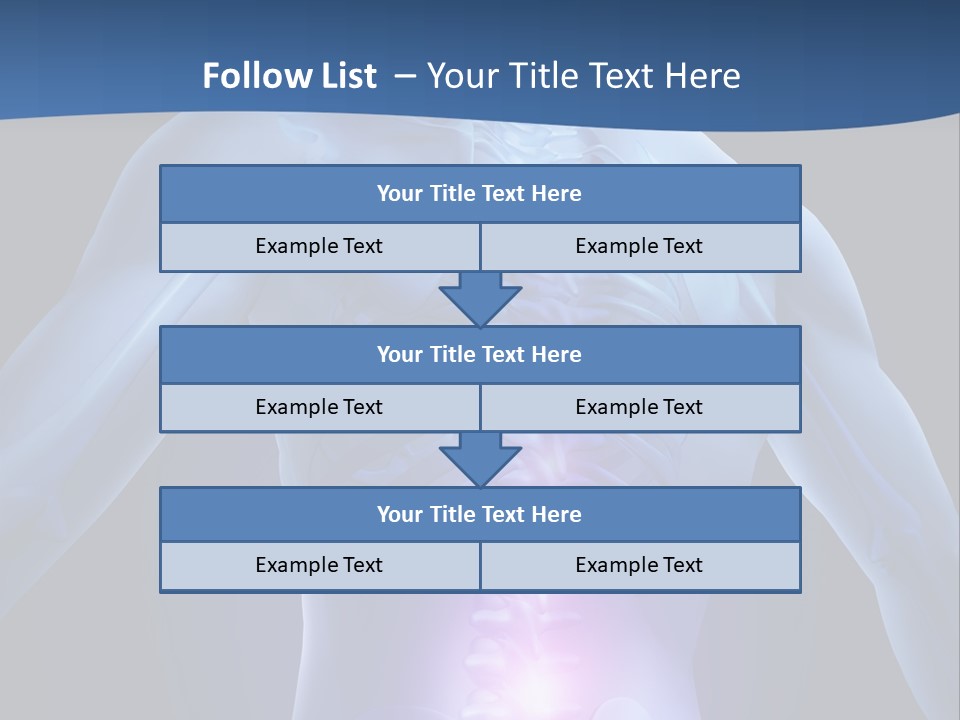 Sports Injury Low Back Pain Skeleton PowerPoint Template