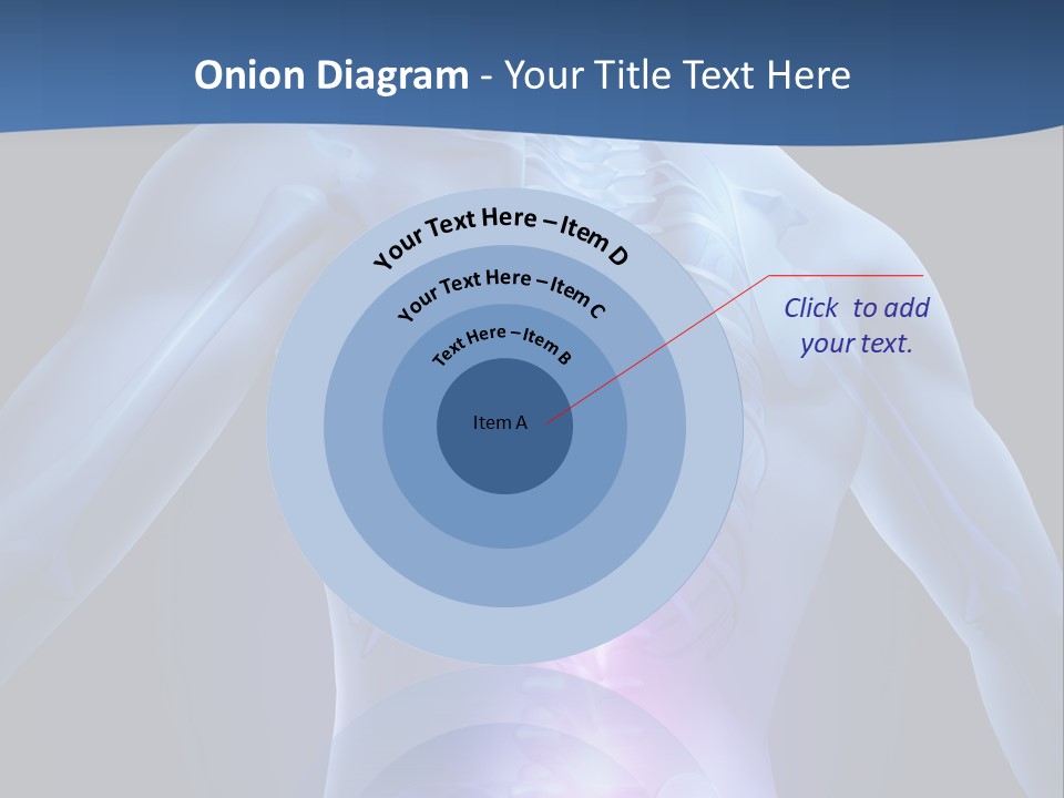 Sports Injury Low Back Pain Skeleton PowerPoint Template