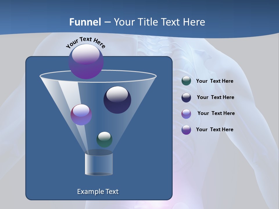 Sports Injury Low Back Pain Skeleton PowerPoint Template