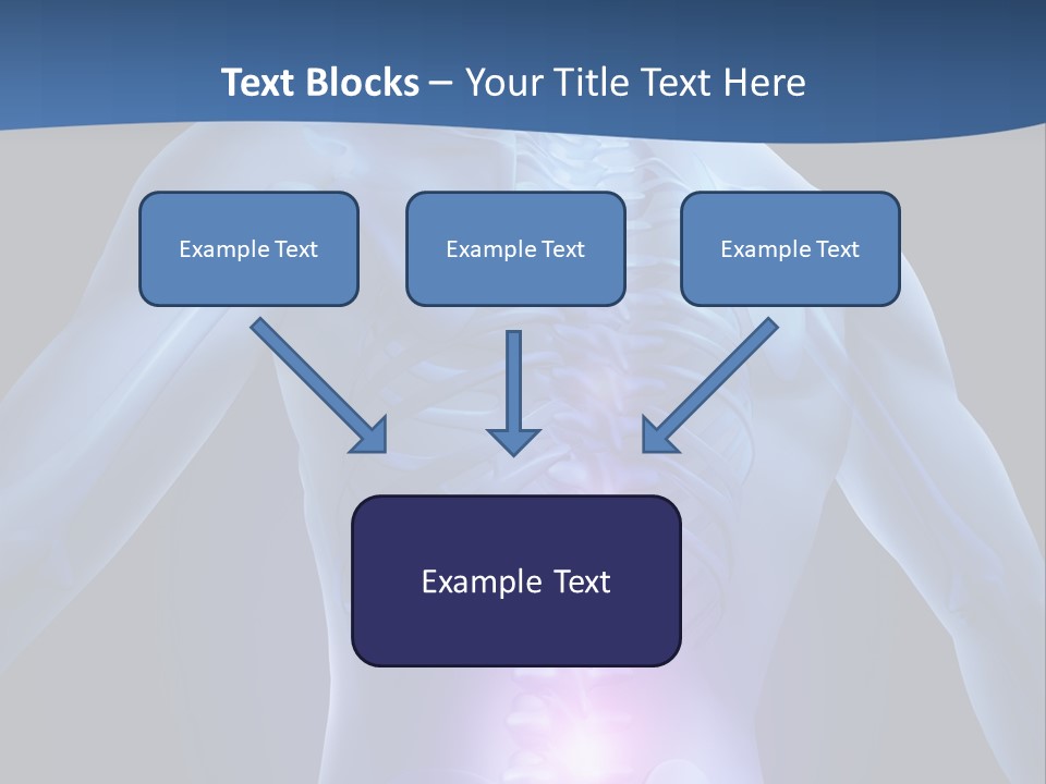 Sports Injury Low Back Pain Skeleton PowerPoint Template