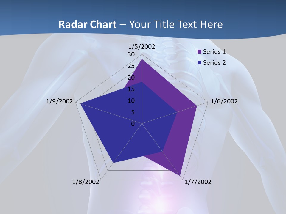 Sports Injury Low Back Pain Skeleton PowerPoint Template