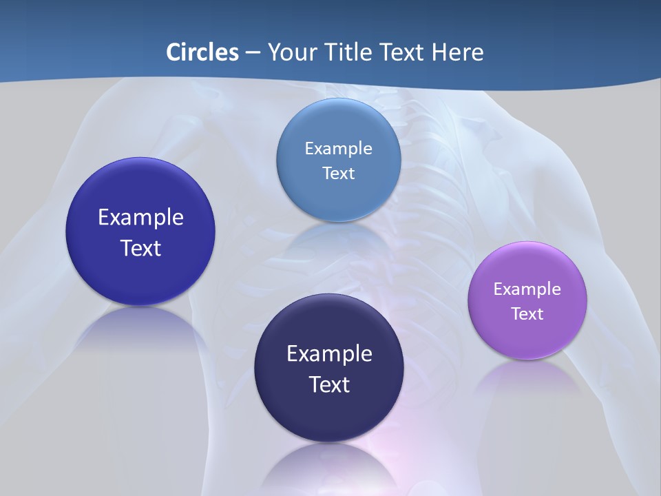 Sports Injury Low Back Pain Skeleton PowerPoint Template