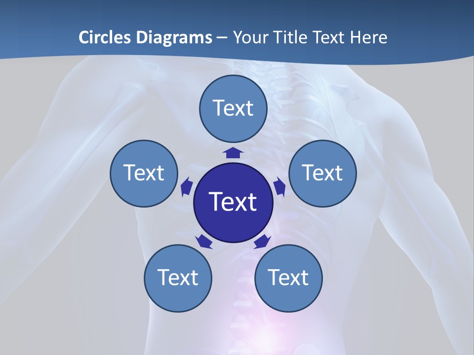 Sports Injury Low Back Pain Skeleton PowerPoint Template