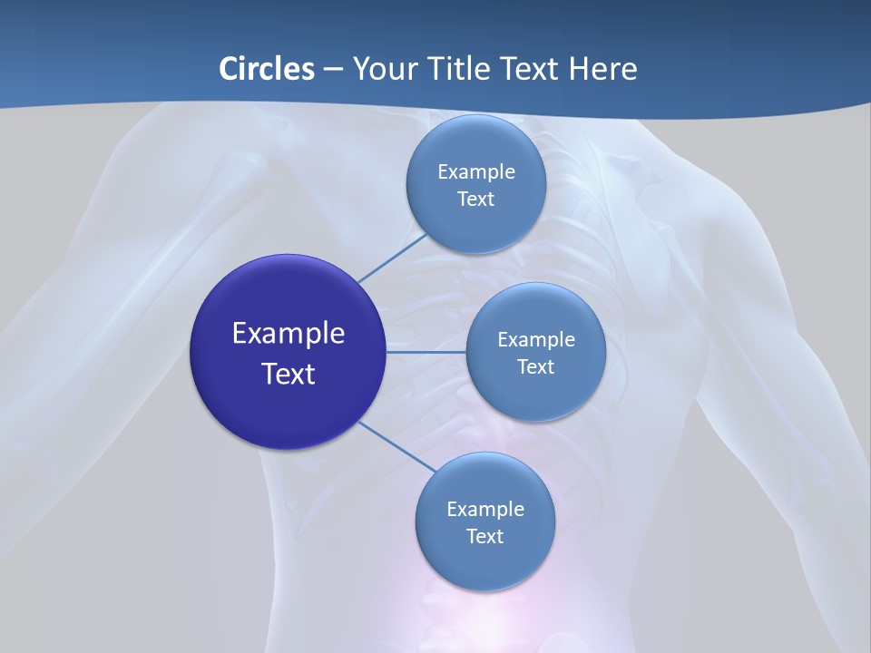 Sports Injury Low Back Pain Skeleton PowerPoint Template