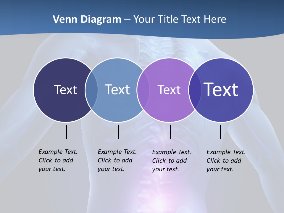 Sports Injury Low Back Pain Skeleton PowerPoint Template
