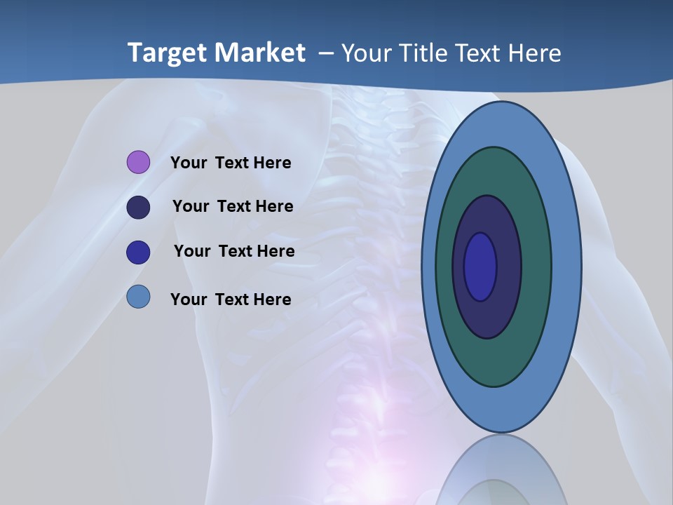 Sports Injury Low Back Pain Skeleton PowerPoint Template