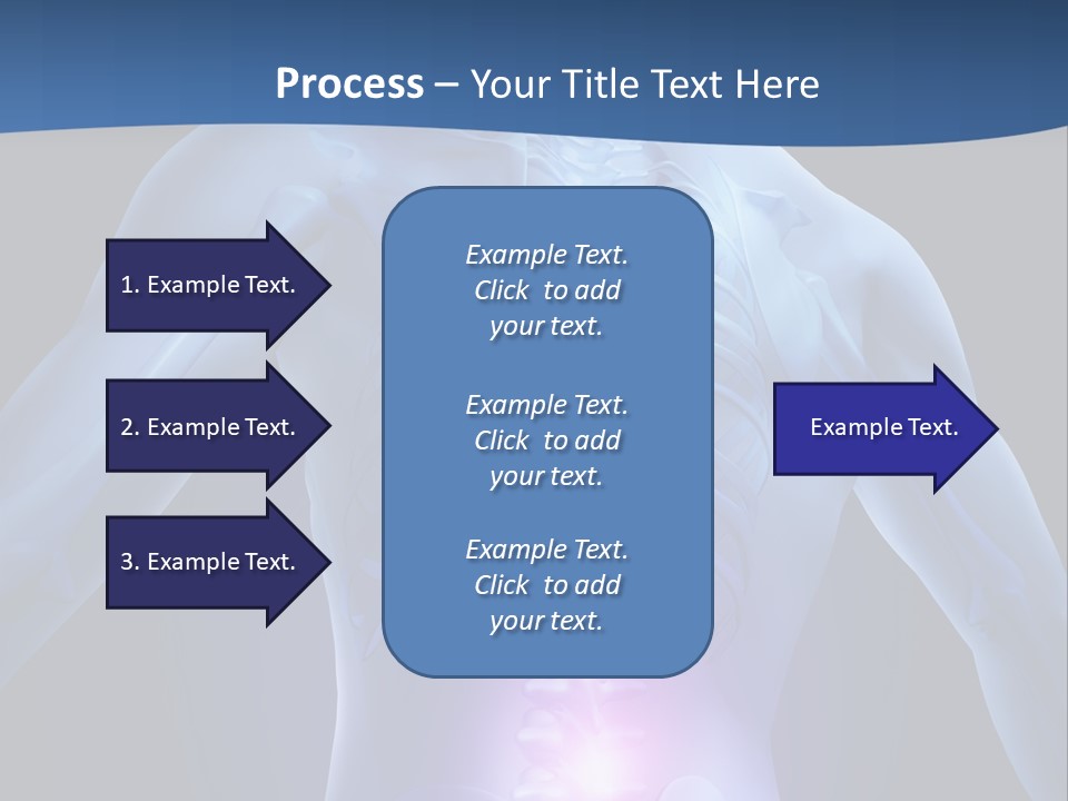 Sports Injury Low Back Pain Skeleton PowerPoint Template