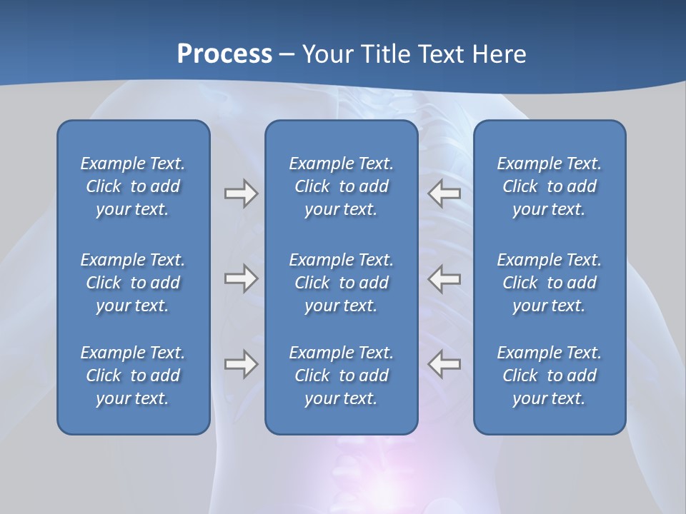 Sports Injury Low Back Pain Skeleton PowerPoint Template