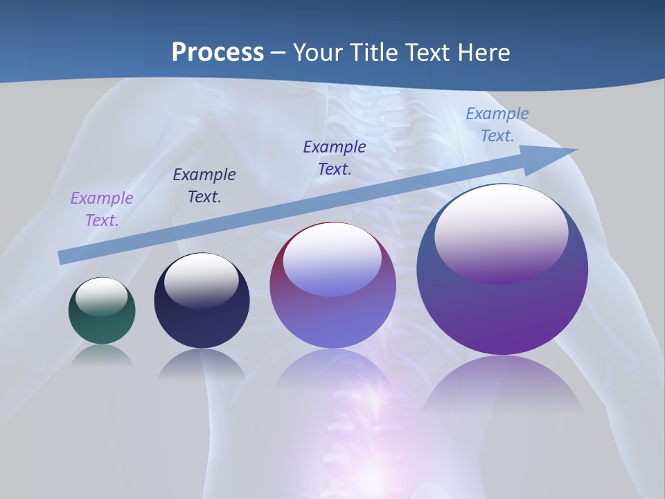 Sports Injury Low Back Pain Skeleton PowerPoint Template