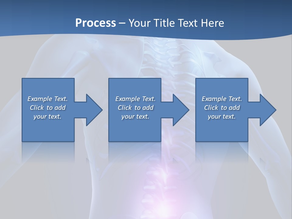 Sports Injury Low Back Pain Skeleton PowerPoint Template