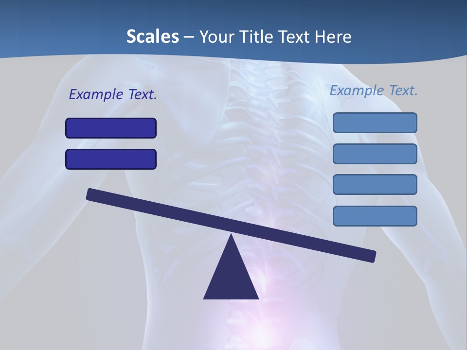 Sports Injury Low Back Pain Skeleton PowerPoint Template