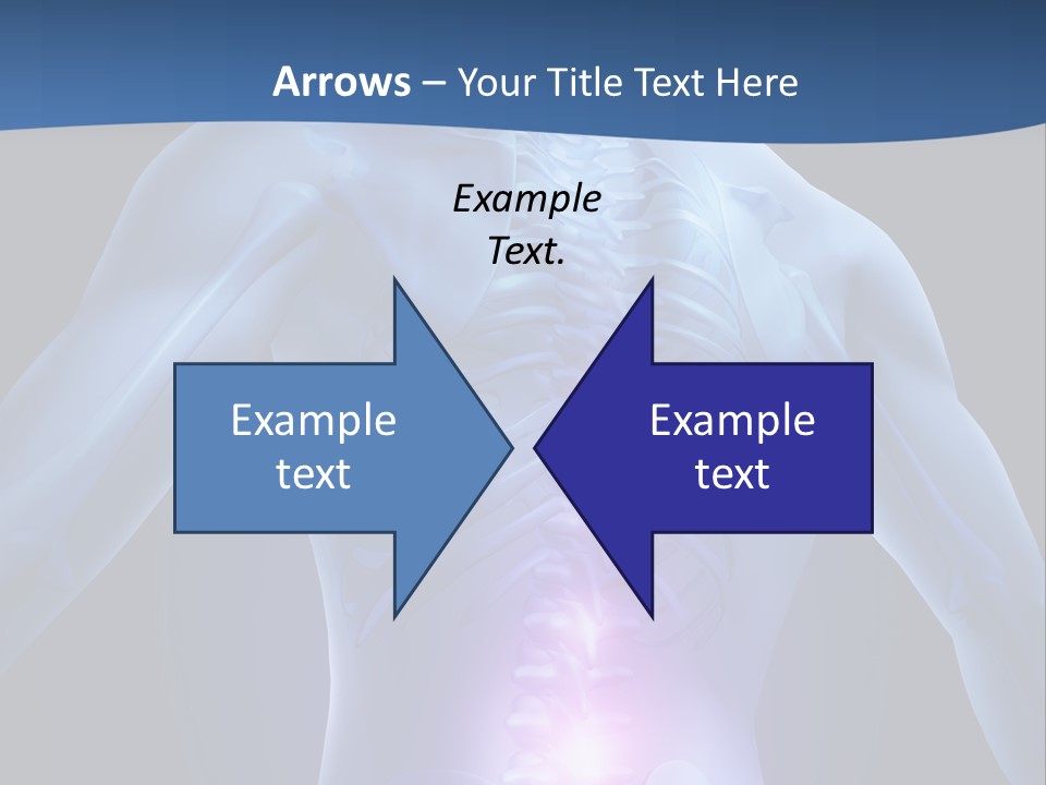 Sports Injury Low Back Pain Skeleton PowerPoint Template
