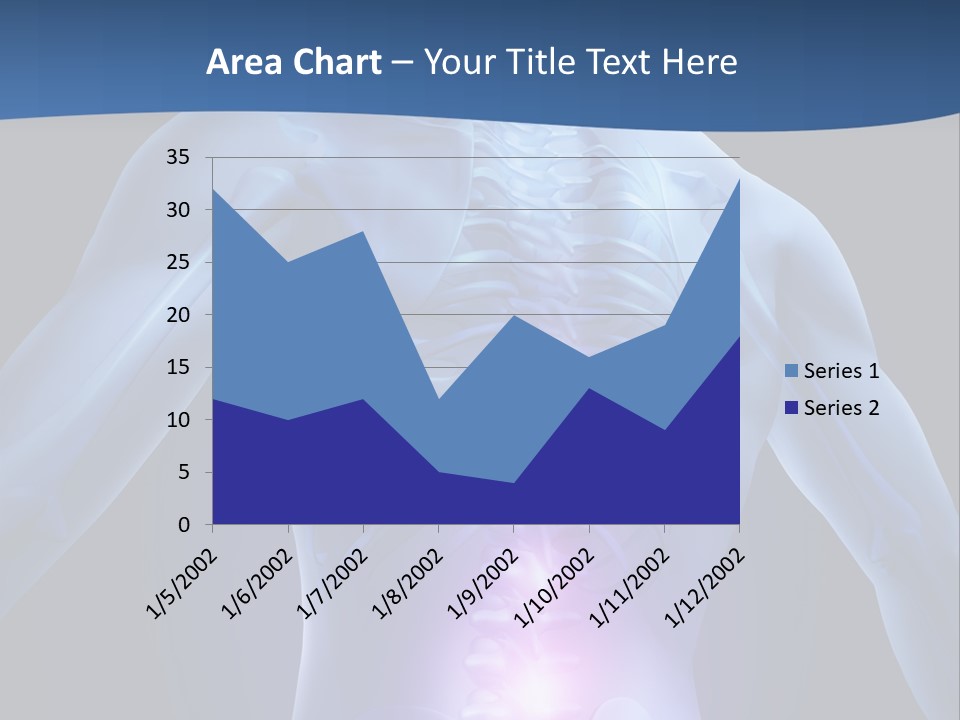 Sports Injury Low Back Pain Skeleton PowerPoint Template