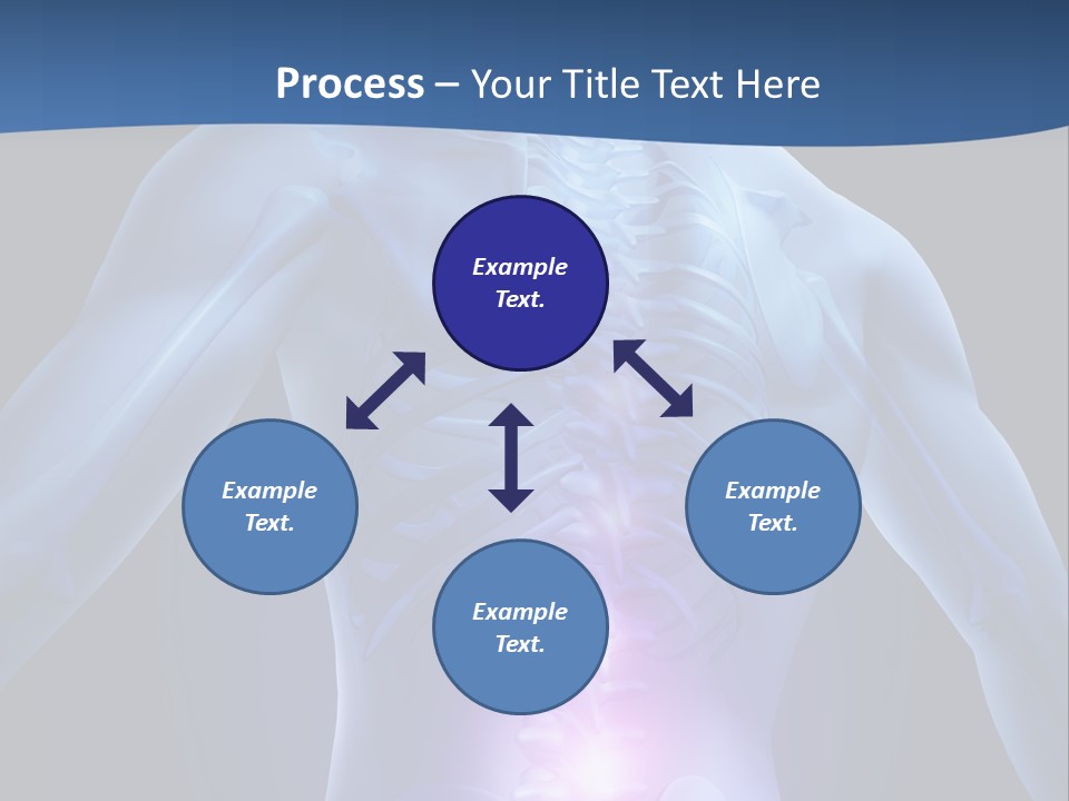 Sports Injury Low Back Pain Skeleton PowerPoint Template