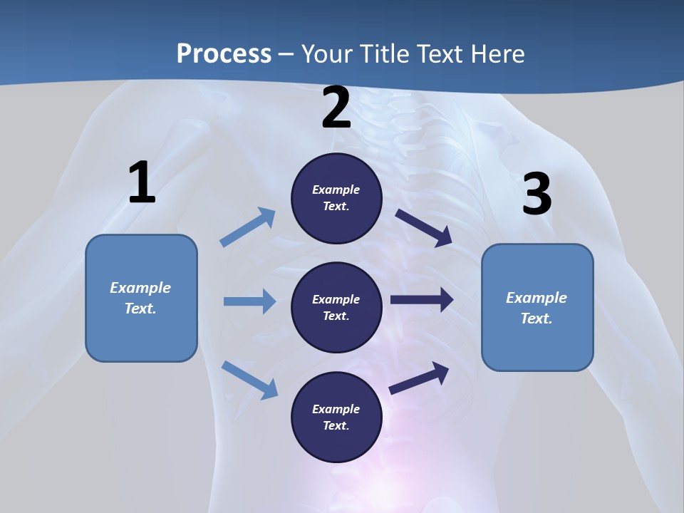 Sports Injury Low Back Pain Skeleton PowerPoint Template