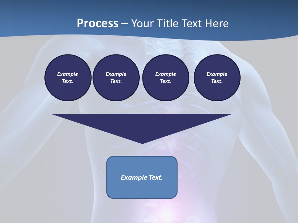 Sports Injury Low Back Pain Skeleton PowerPoint Template