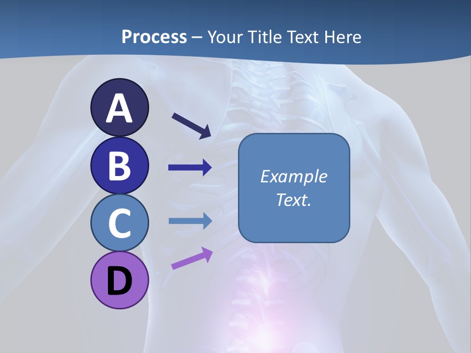 Sports Injury Low Back Pain Skeleton PowerPoint Template