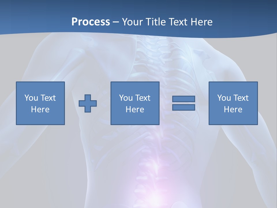 Sports Injury Low Back Pain Skeleton PowerPoint Template