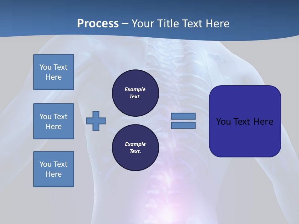 Sports Injury Low Back Pain Skeleton PowerPoint Template
