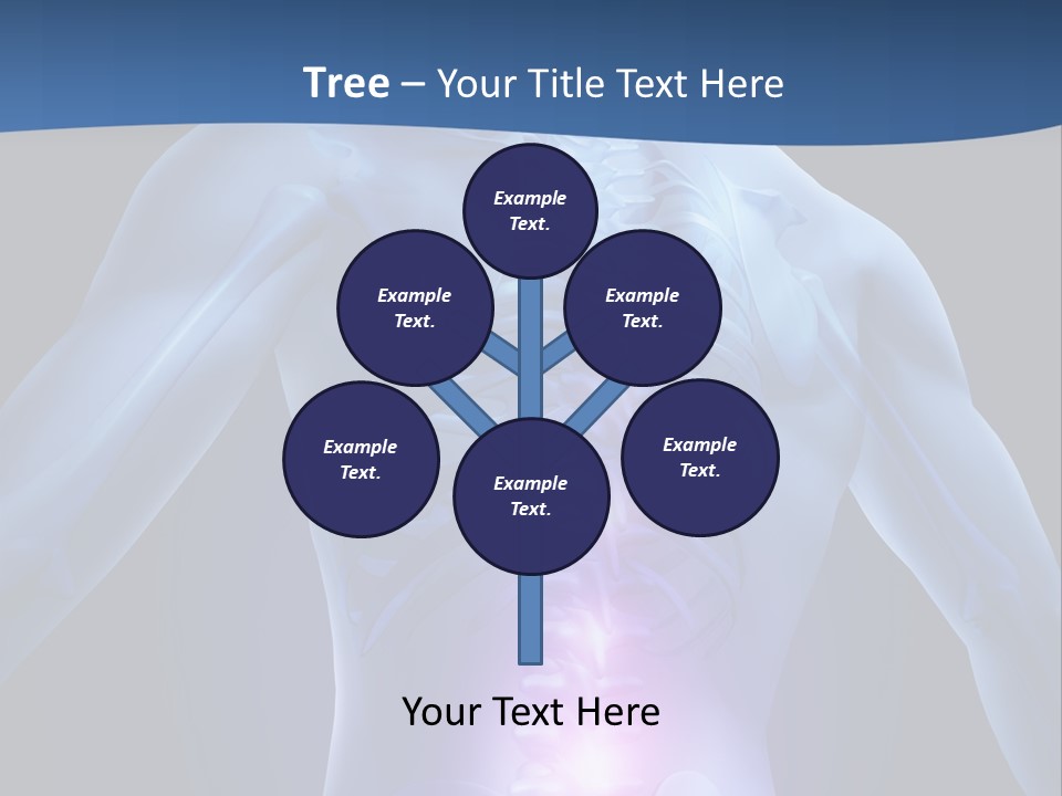 Sports Injury Low Back Pain Skeleton PowerPoint Template