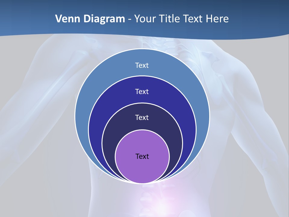 Sports Injury Low Back Pain Skeleton PowerPoint Template
