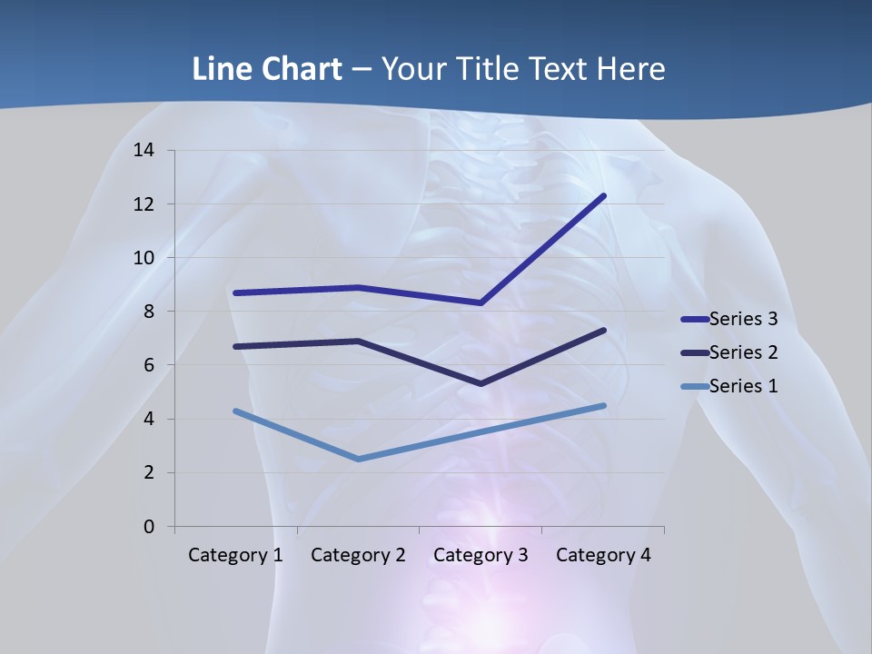 Sports Injury Low Back Pain Skeleton PowerPoint Template