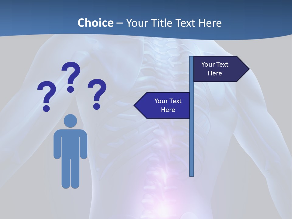 Sports Injury Low Back Pain Skeleton PowerPoint Template