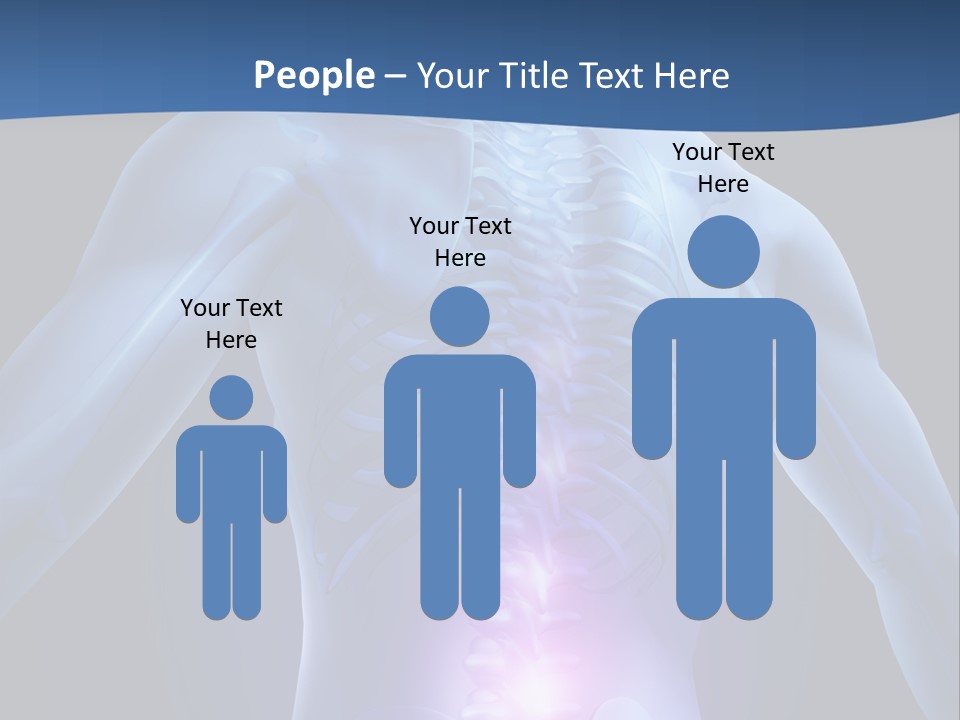 Sports Injury Low Back Pain Skeleton PowerPoint Template