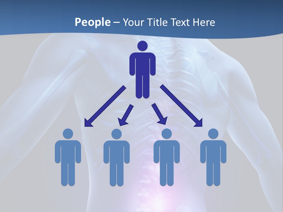 Sports Injury Low Back Pain Skeleton PowerPoint Template