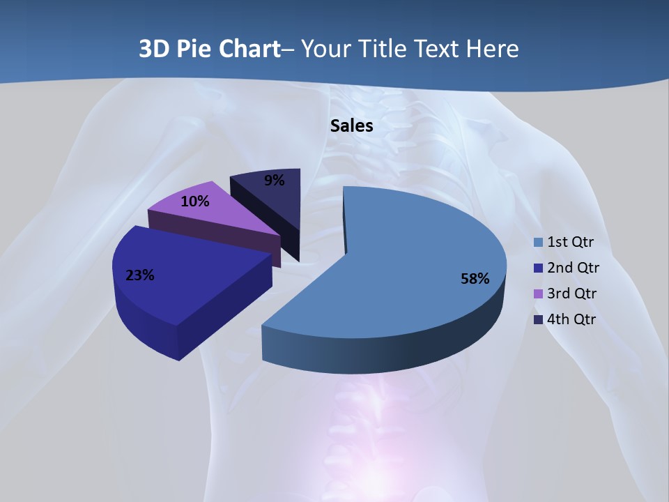 Sports Injury Low Back Pain Skeleton PowerPoint Template
