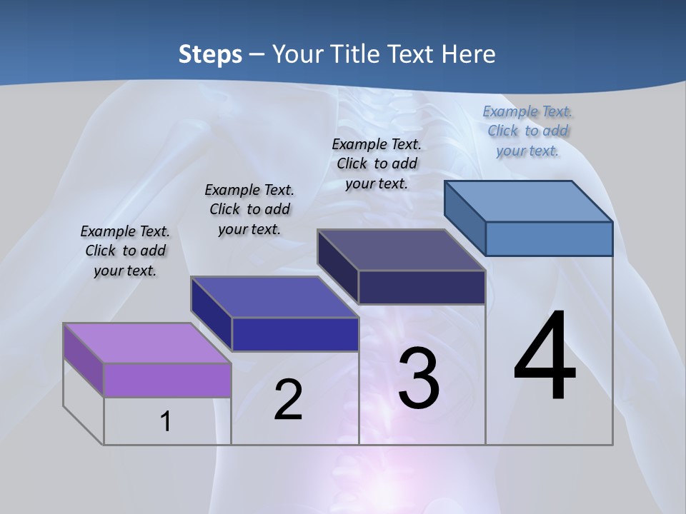 Sports Injury Low Back Pain Skeleton PowerPoint Template