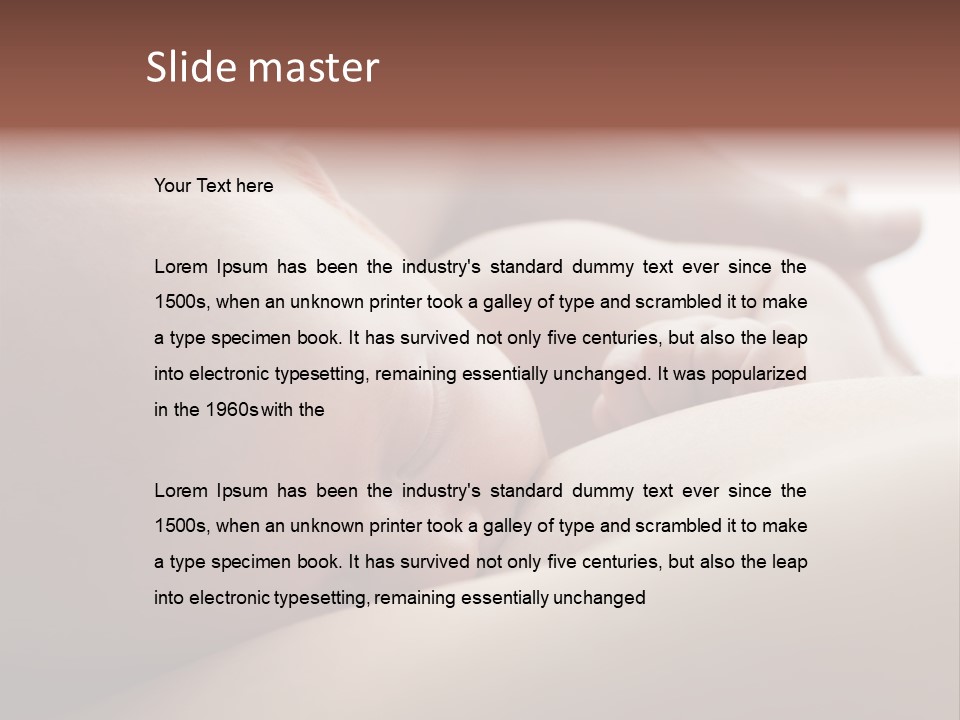 Little Cute Child PowerPoint Template