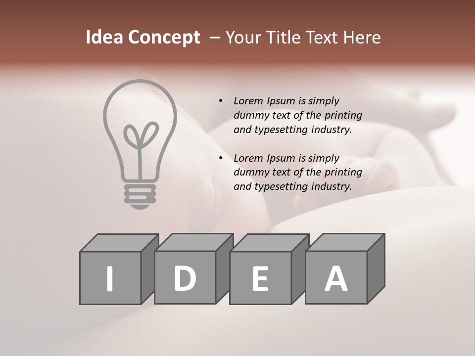 Little Cute Child PowerPoint Template