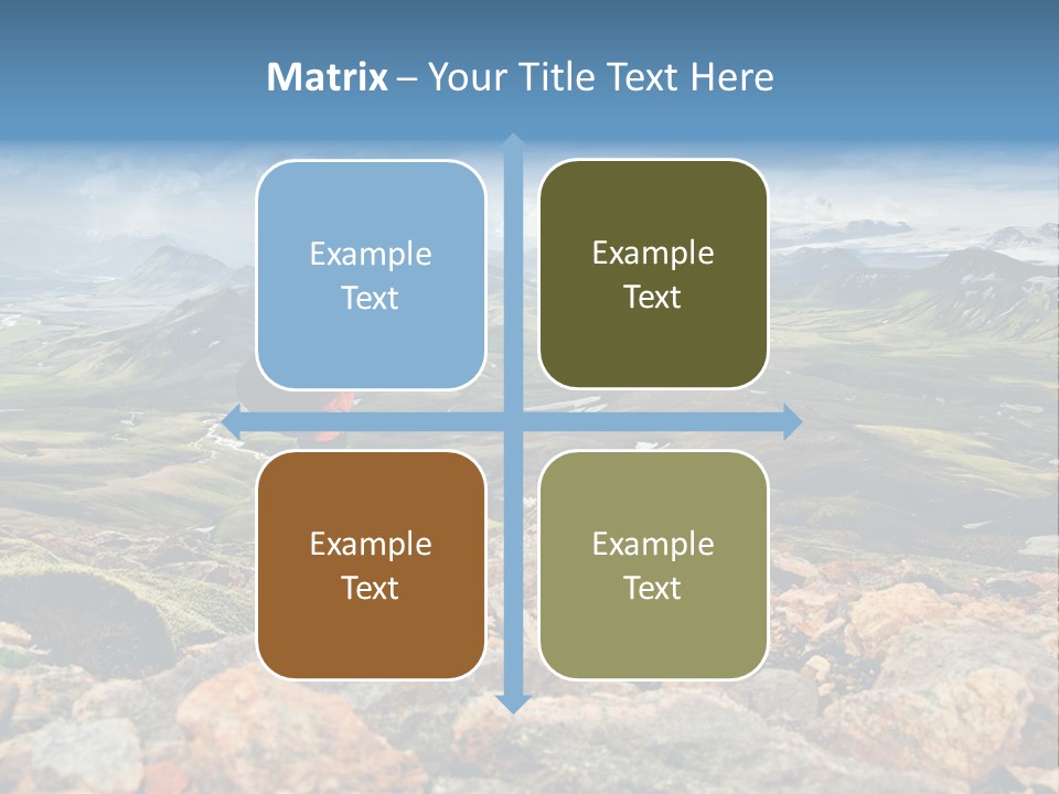 Long Heavy Green PowerPoint Template