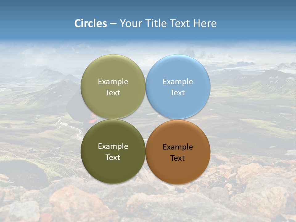 Long Heavy Green PowerPoint Template