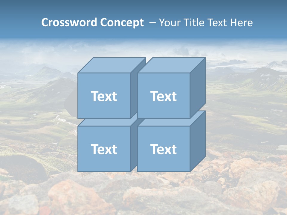 Long Heavy Green PowerPoint Template