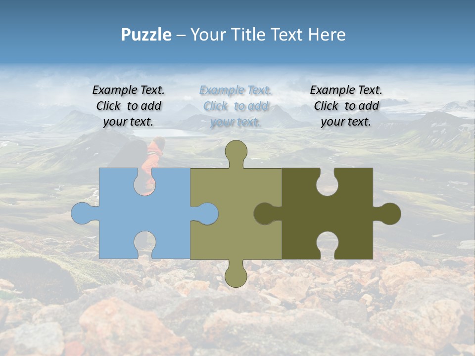 Long Heavy Green PowerPoint Template