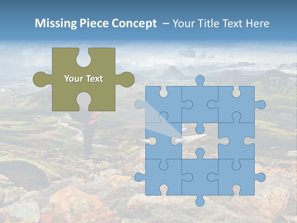 Long Heavy Green PowerPoint Template