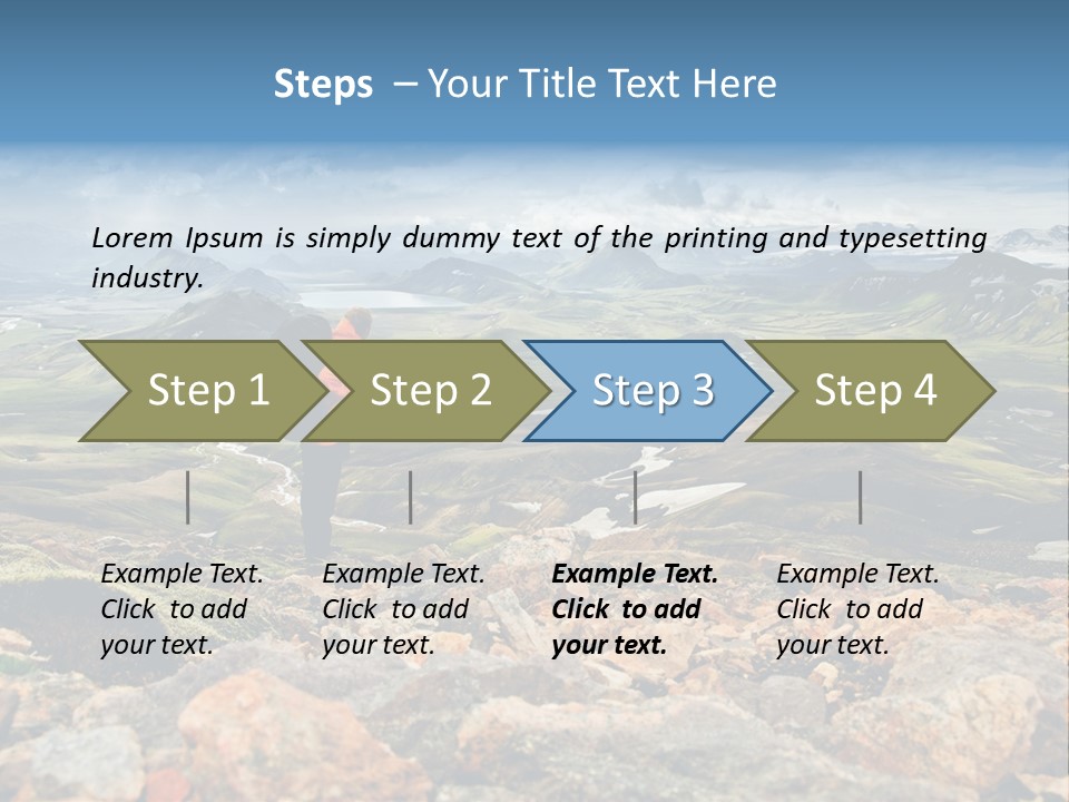 Long Heavy Green PowerPoint Template