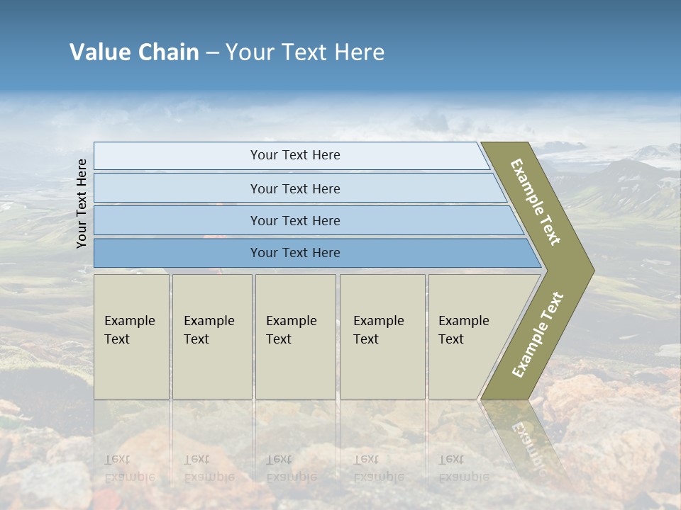 Long Heavy Green PowerPoint Template